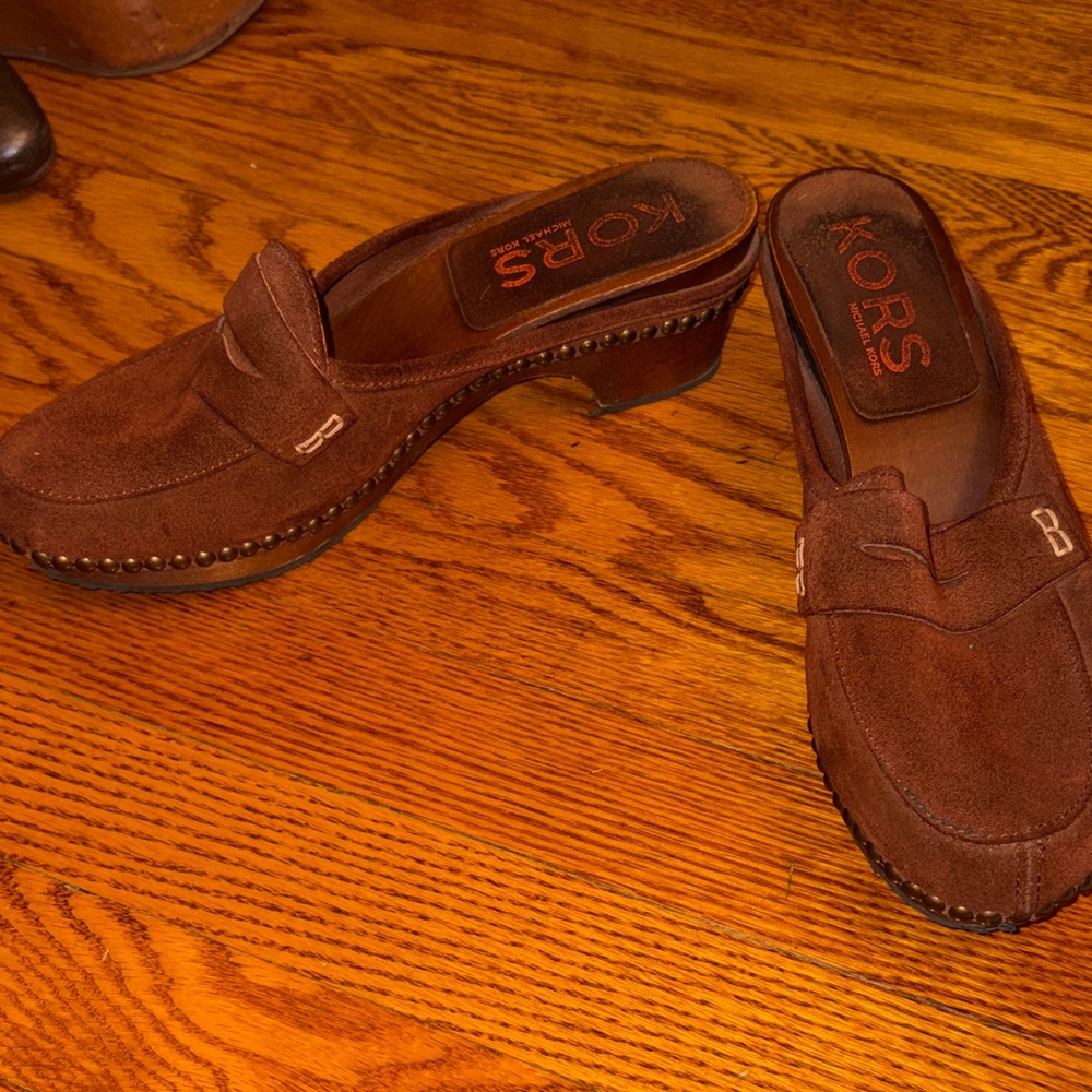 Michael Kors Brown Suede women’s  Loafers